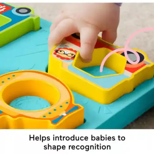 Mattel Fisher-Price - 2 az 1-ben interaktív járműves puzzle és formaberakó