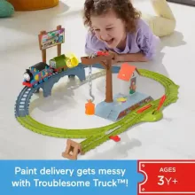 Mattel Fisher-Price - Thomas, a gőzmozdony: Motorizált festékszállító vonatszett