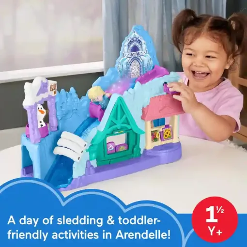 Mattel Fisher-Price Disney Jégvarázs Little People - Elza és Olaf szánkós kalandja