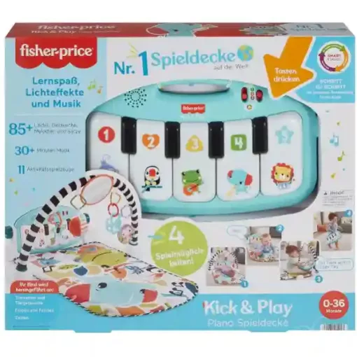 Mattel Fisher-Price - Interaktív zongorás játszószőnyeg