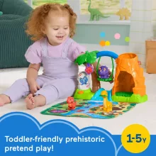 Mattel Fisher-Price Little People - Dinófalu és játszószőnyeg
