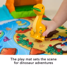 Mattel Fisher-Price Little People - Dinófalu és játszószőnyeg
