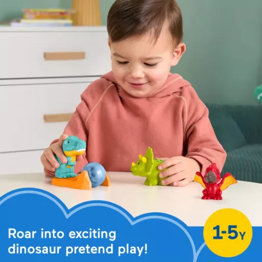 Mattel Fisher-Price Little People barátságos dinoszauruszok figuraszett