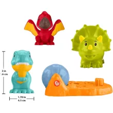 Mattel Fisher-Price Little People barátságos dinoszauruszok figuraszett