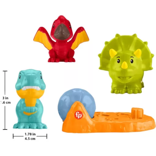 Mattel Fisher-Price Little People barátságos dinoszauruszok figuraszett