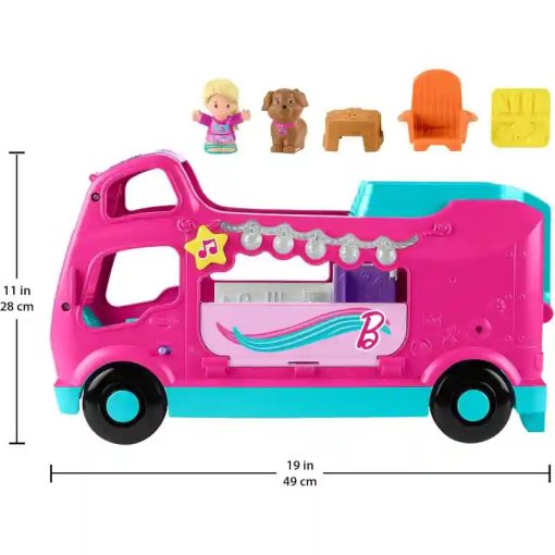 Mattel Fisher-Price Little People - Barbie interaktív lakóautója