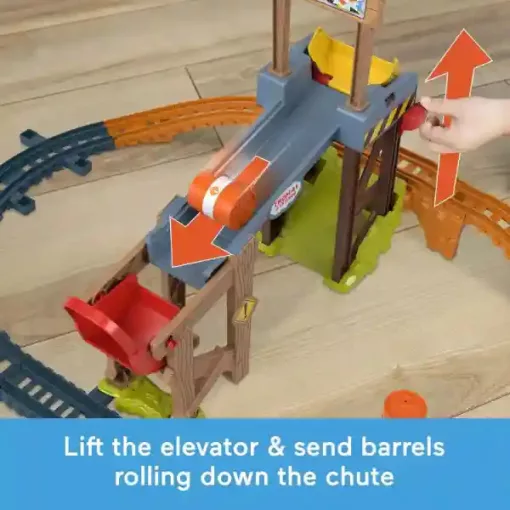 Mattel Fisher-Price - Thomas, a gőzmozdony: Motorizált Diesel mozdonyszett rakodópályával
