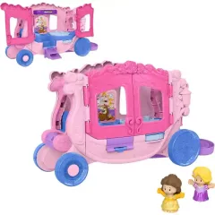   Mattel Fisher-Price Little People Disney - 2 az 1-ben interaktív húzható hintó figurákkal