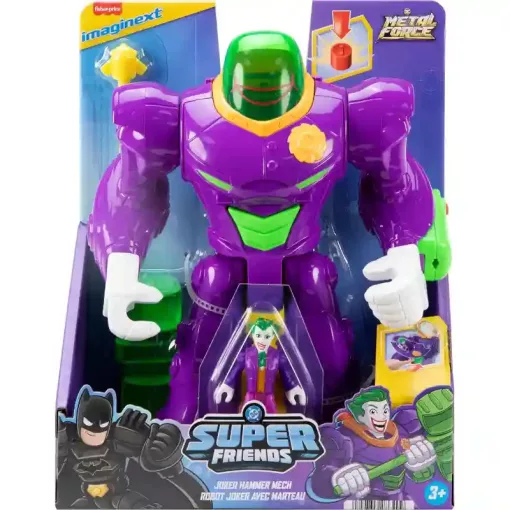 Mattel Fisher-Price Batman - Joker kalapácsos robotja, DC Super Friends