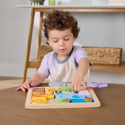 Mattel Fisher-Price - Fa állatos puzzle