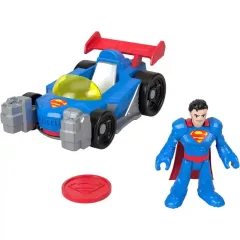   Mattel Fisher-Price Superman - Supermobile autó Superman figurával és kilövővel, DC Super Friends