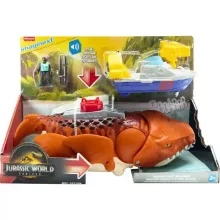Mattel Fisher-Price - Jurassic World: Újjászületés Mosasaurus üldözése interaktív játékszett, Rebirth