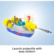 Mattel Fisher-Price - Jurassic World: Újjászületés Mosasaurus üldözése interaktív játékszett, Rebirth