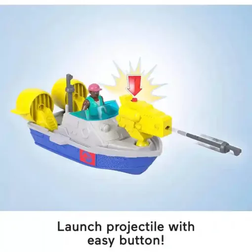 Mattel Fisher-Price - Jurassic World: Újjászületés Mosasaurus üldözése interaktív játékszett, Rebirth