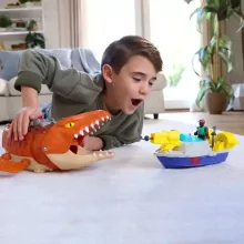 Mattel Fisher-Price - Jurassic World: Újjászületés Mosasaurus üldözése interaktív játékszett, Rebirth