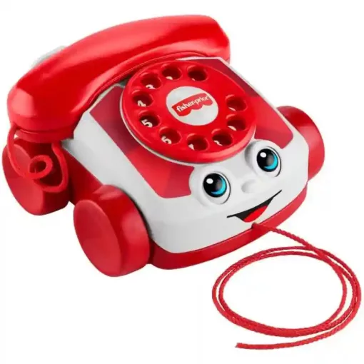 Mattel Fisher-Price - Guruló fecsegő telefon hanggal babáknak, 80. évfordulós