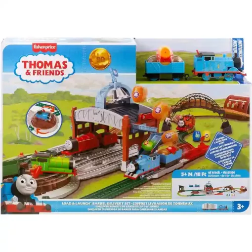 Mattel Fisher-Price - Thomas, a gőzmozdony: Motorizált hordószállító vonatszett