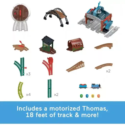 Mattel Fisher-Price - Thomas, a gőzmozdony: Motorizált hordószállító vonatszett
