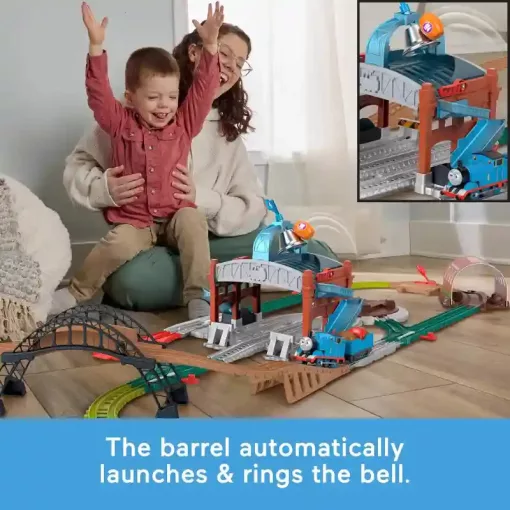 Mattel Fisher-Price - Thomas, a gőzmozdony: Motorizált hordószállító vonatszett