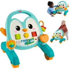   Mattel Fisher-Price 2 az 1-ben interaktív pingvines aktivitásjáték és járássegítő