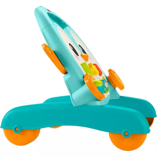 Mattel Fisher-Price 2 az 1-ben interaktív pingvines aktivitásjáték és járássegítő