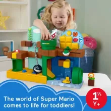 Mattel Fisher-Price Little People - Super Mario kalandjai interaktív játékszett