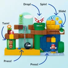 Mattel Fisher-Price Little People - Super Mario kalandjai interaktív játékszett