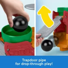 Mattel Fisher-Price Little People Super Mario - Bowser interaktív léghajója játékszett (csomagolássérült-új)