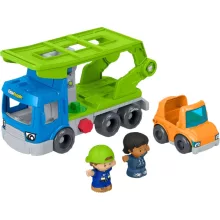 Mattel Fisher-Price Little People - Autószállító és szerelőállomás figurákkal