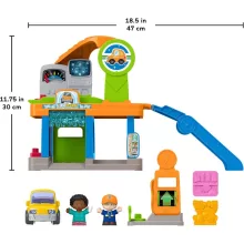 Mattel Fisher-Price Little People - Benzinkút és szervízállomás figurákkal