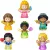  Mattel Fisher-Price Little People Disney - Hercegnők 6db-os figuraszett