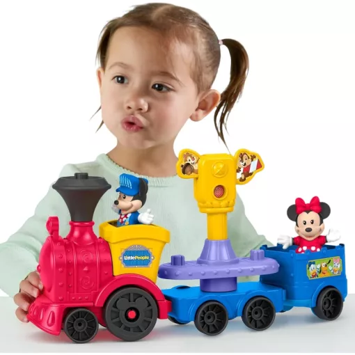 Mattel Fisher-Price Little People Disney Minnie és MIckey zenélő vonata