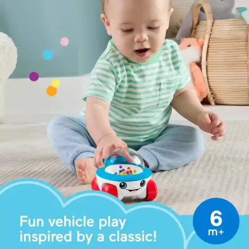 Mattel Fisher-Price tologatós kisautó pattogó gyöngyökkel