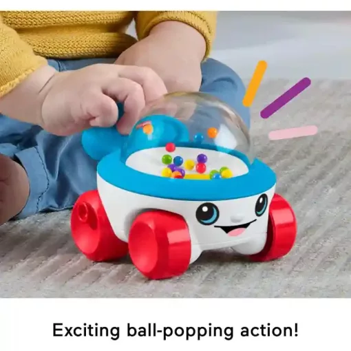 Mattel Fisher-Price tologatós kisautó pattogó gyöngyökkel