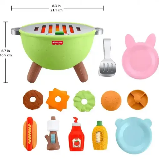 Mattel Fisher-Price interaktív grill játékszett kicsiknek