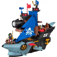   Mattel Fisher-Price Imaginext - Cápa szájú kalózhajó 2 kalózfigurával
