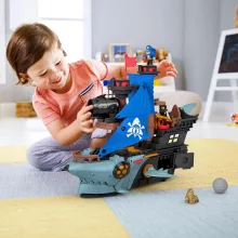 Mattel Fisher-Price Imaginext - Cápa szájú kalózhajó 2 kalózfigurával