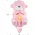   Mattel Fisher-Price - Interaktív szunyókáló rózsaszín plüss vidra hanggal és mozgással