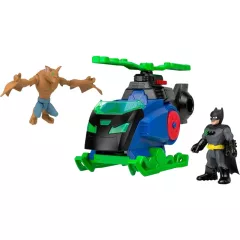   Mattel Fisher-Price Batman - Batman interaktív Batcopter helikoptere, DC Super Friends