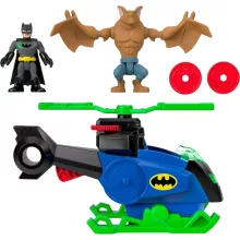 Mattel Fisher-Price Batman - Batman interaktív Batcopter helikoptere, DC Super Friends