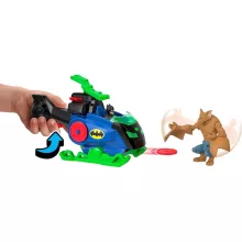 Mattel Fisher-Price Batman - Batman interaktív Batcopter helikoptere, DC Super Friends
