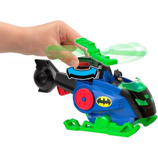 Mattel Fisher-Price Batman - Batman interaktív Batcopter helikoptere, DC Super Friends