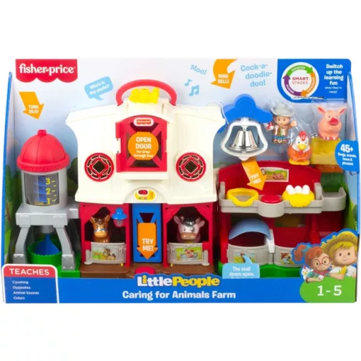 Mattel Fisher-Price Little People - Interaktív kétszintes farm állatokkal