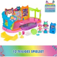 Gabi babaháza: Party szoba Gabi és Marty figurákkal, Gabby"s Dollhouse