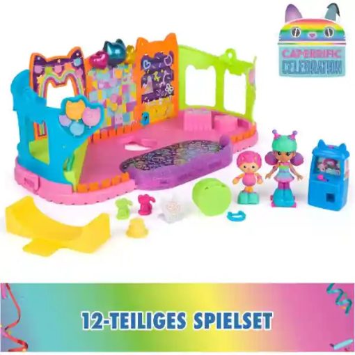Gabi babaháza: Party szoba Gabi és Marty figurákkal, Gabby"s Dollhouse