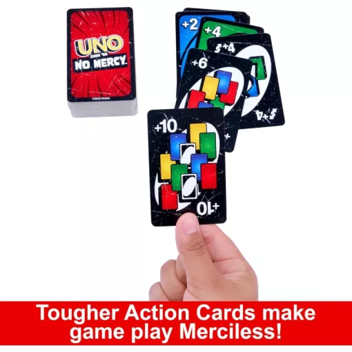 Mattel Games - UNO No Mercy: Nincs kegyelem kártyajáték