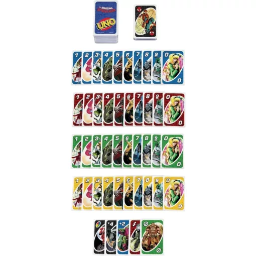 Mattel Games - UNO A csodálatos Pókember kártyajáték