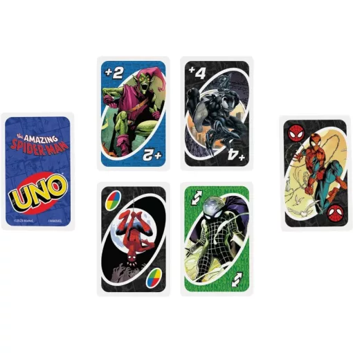 Mattel Games - UNO A csodálatos Pókember kártyajáték