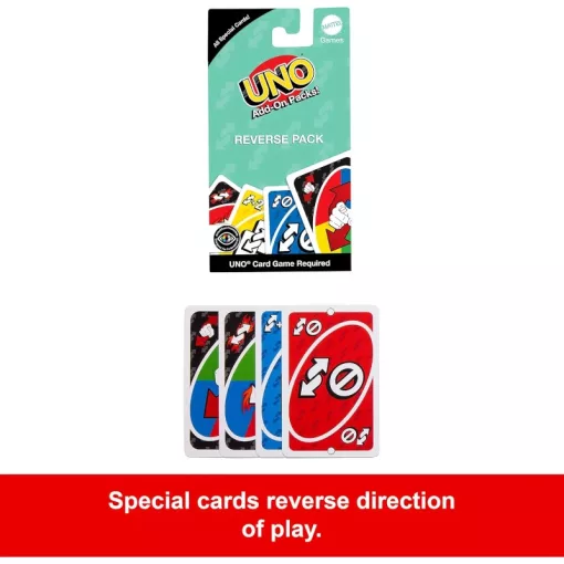 Mattel Games - UNO irányváltó csomag kiegészítő kártyajáték