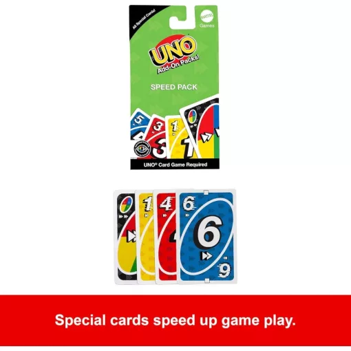Mattel Games - UNO gyorsítócsomag kiegészítő kártyajáték